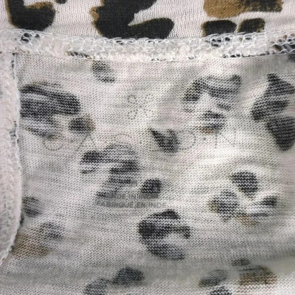 Caslon Leopard Print Top NWOT - Picture 3 of 6